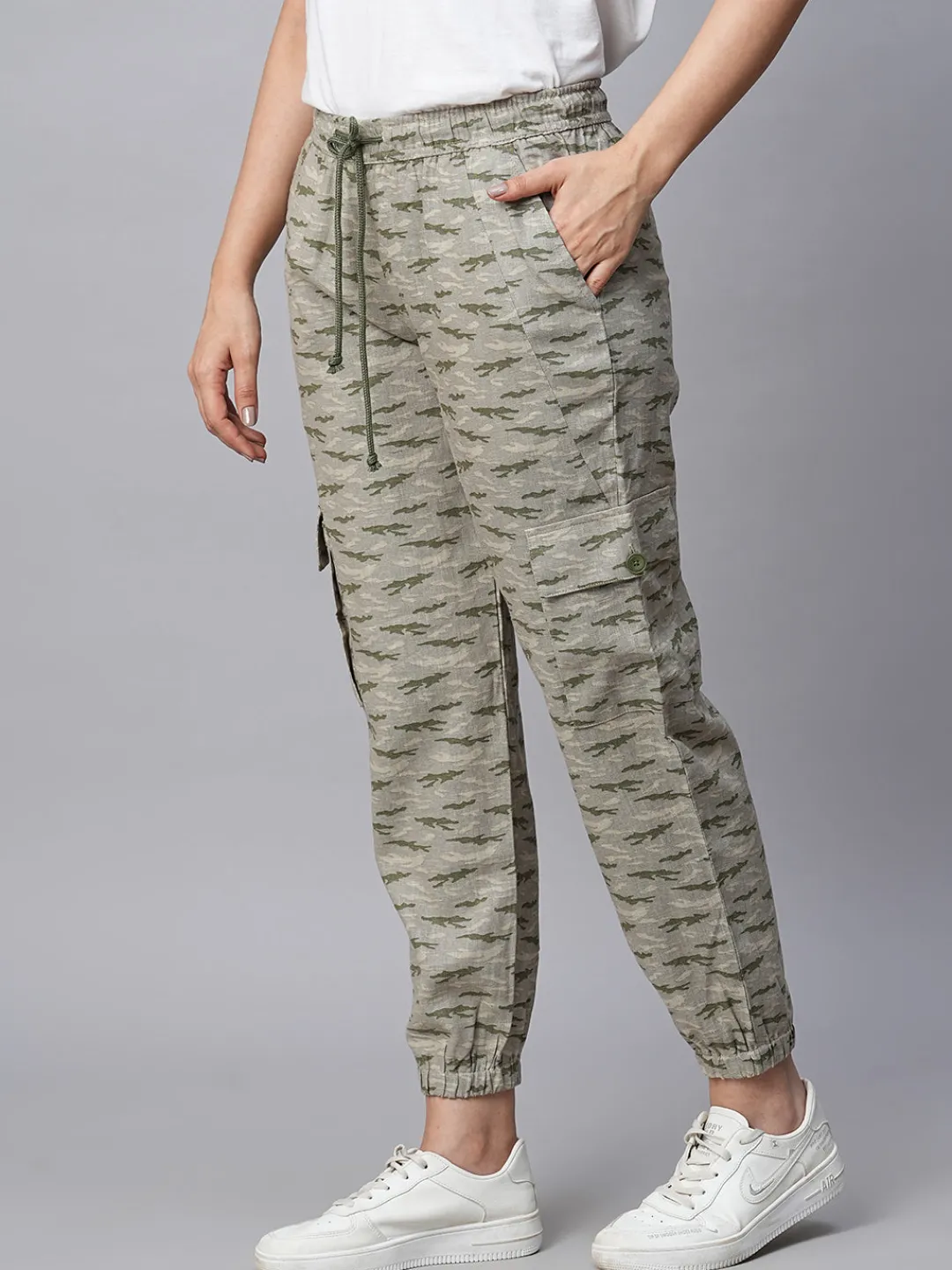 Women Cottonworld Pants | Pants^Women's Linen Viscose Regular Fit Pant