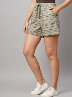 Women Cottonworld Shorts | Shorts^Women's Linen Viscose Regular Fit Shorts