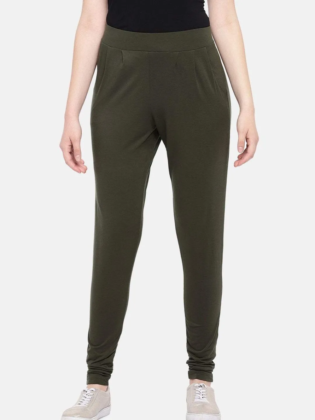 Women Cottonworld Trousers^Women's Viscose Elastane Loose Fit Knit Pant