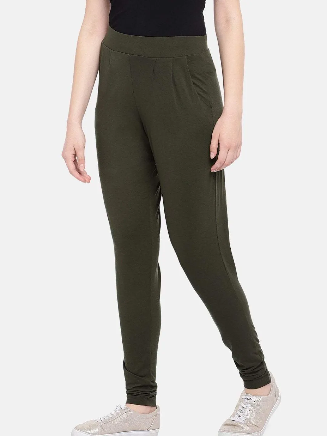 Women Cottonworld Trousers^Women's Viscose Elastane Loose Fit Knit Pant