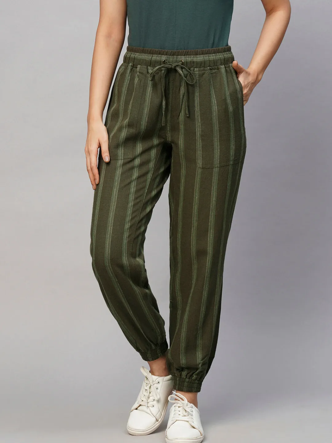 Women Cottonworld Pants | Pants^Women's Viscose Linen Regular Fit Pant