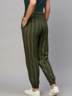 Women Cottonworld Pants | Pants^Women's Viscose Linen Regular Fit Pant