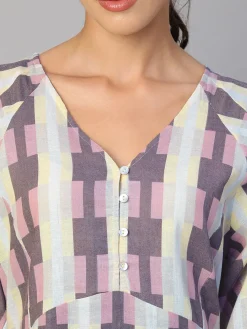 Women Cottonworld Dresses^Women's Cotton Flax Regular Fit Dress