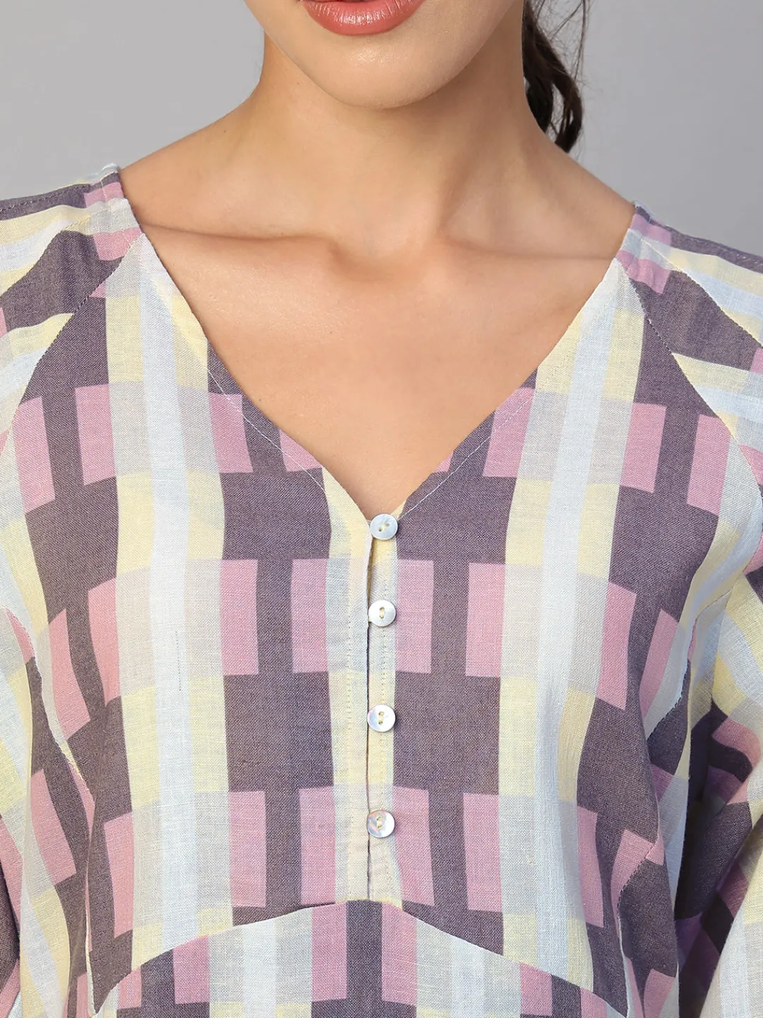 Women Cottonworld Dresses^Women's Cotton Flax Regular Fit Dress