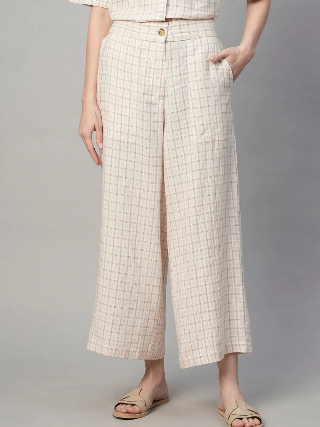 Women Cottonworld Culottes | Womens Co-Ord Sets^Women's Cotton Linen Regular Fit Culotte