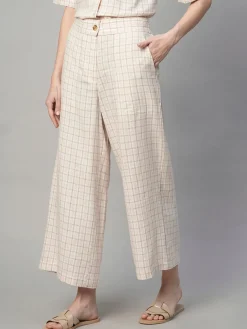 Women Cottonworld Culottes | Womens Co-Ord Sets^Women's Cotton Linen Regular Fit Culotte
