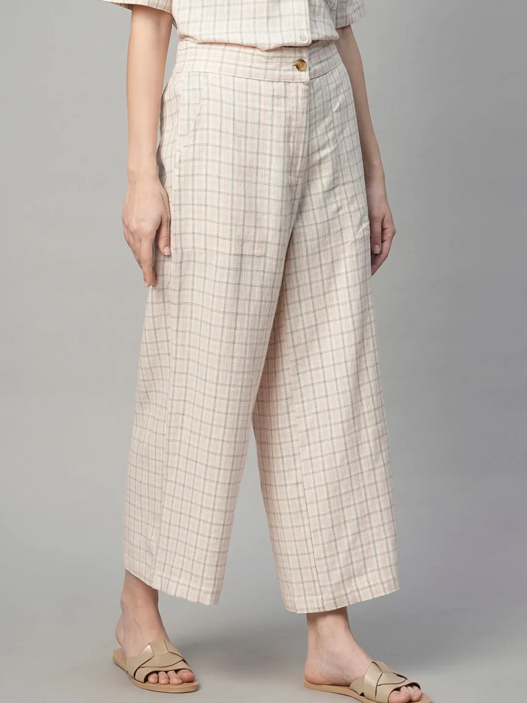 Women Cottonworld Culottes | Womens Co-Ord Sets^Women's Cotton Linen Regular Fit Culotte
