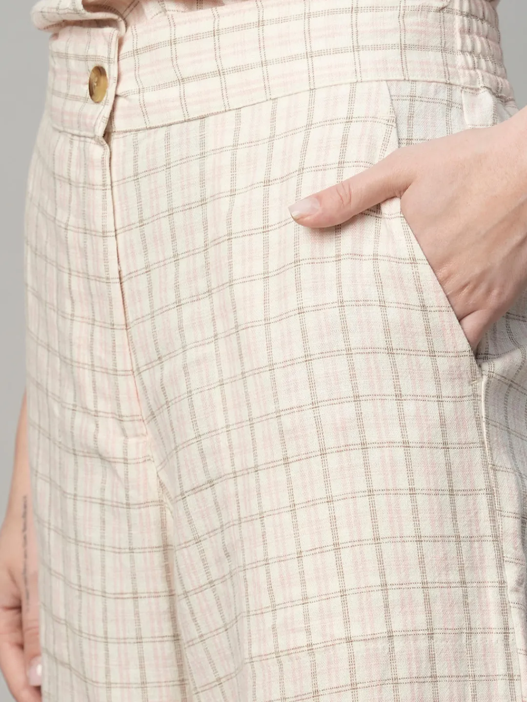 Women Cottonworld Culottes | Womens Co-Ord Sets^Women's Cotton Linen Regular Fit Culotte