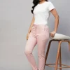 Women Cottonworld Trousers^Women's Cotton Lycra Slim Fit Pant