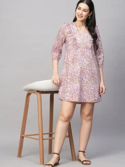 Women Cottonworld Dresses^Women's Cotton Regular Fit Dress
