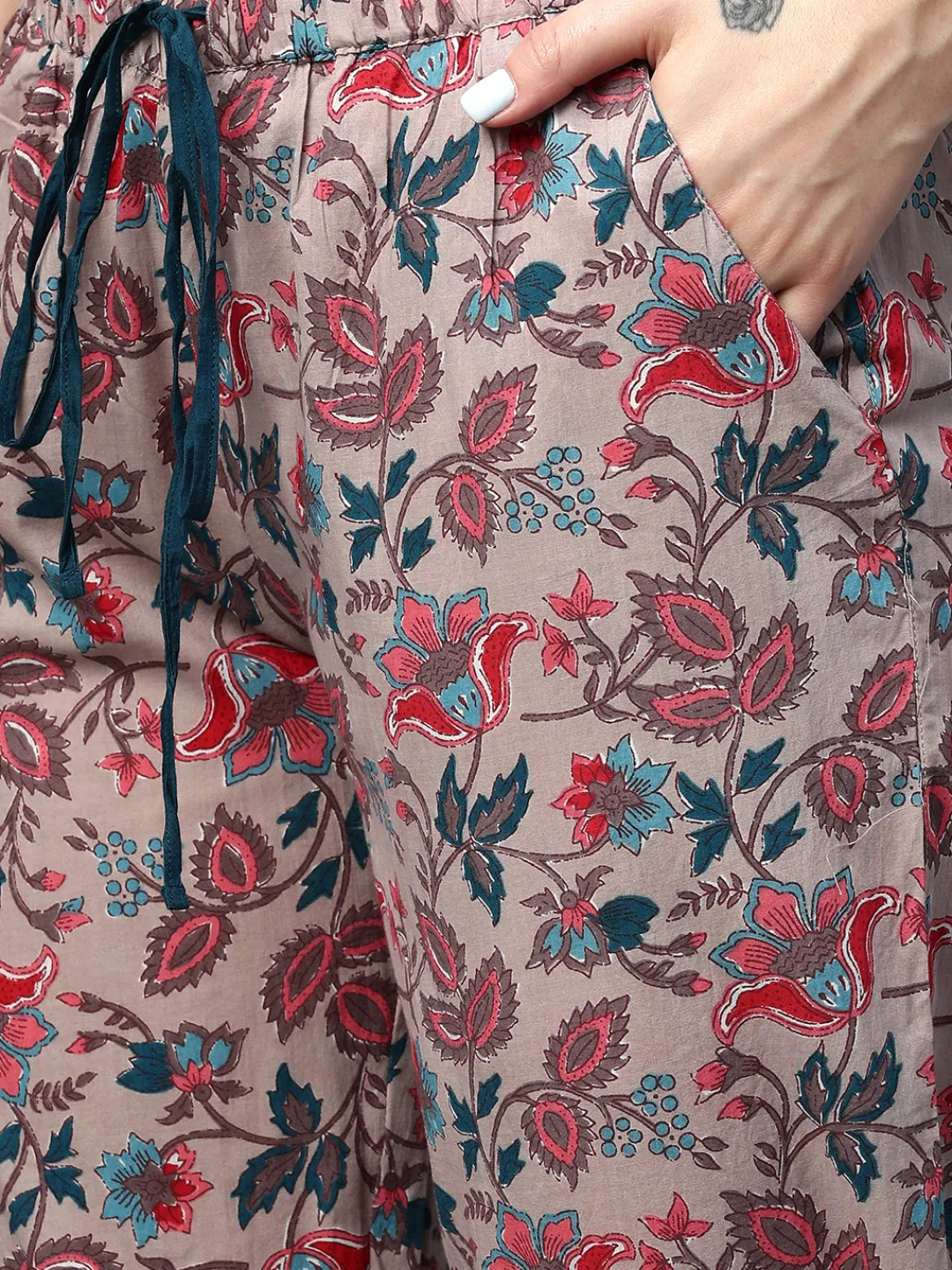 Women Cottonworld Loungewear^Women's Cotton Regular Fit Pyjama Suit