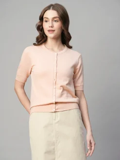 Women Cottonworld Round Neck | Regular Fit^Women's Cotton Viscose Regular Fit Tshirt
