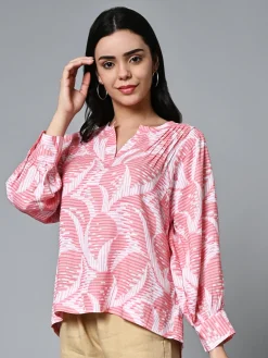 Women Cottonworld Tops & Shirts | Tops & Shirts^Women's Lyocell Linen Boxy Fit Blouse