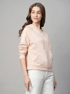 Women Cottonworld Women | Regular Fit^Women's Organic Cotton Regular Fit Hoodie Sweatshirt