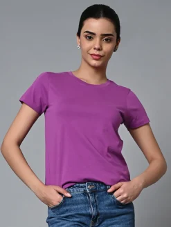 Women Cottonworld Round Neck | Regular Fit^Women's Cotton Regular Fit Tshirt