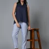 Women Cottonworld Tops & Shirts | Tops & Shirts^Women's Linen Regular Fit Blouse