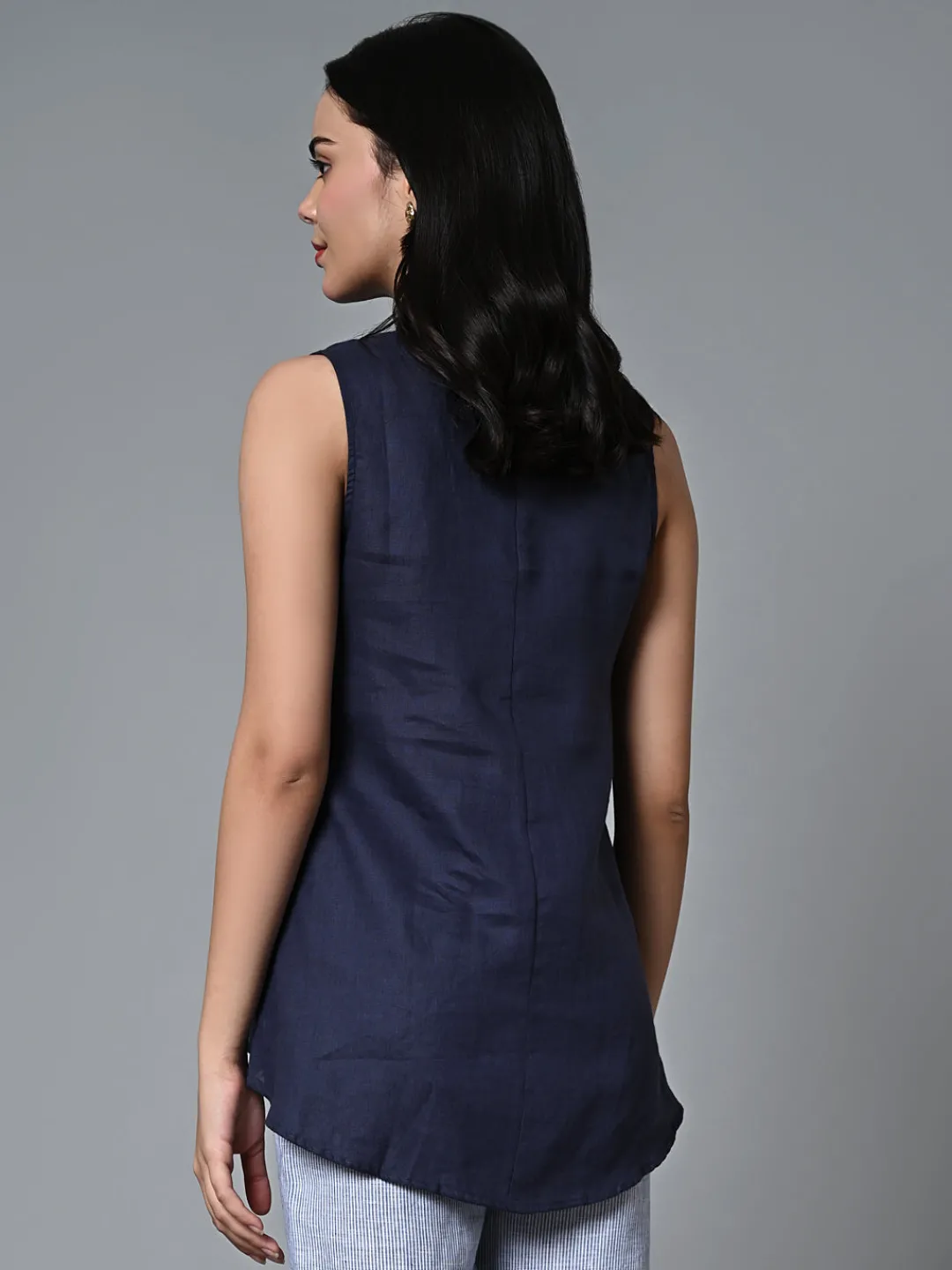 Women Cottonworld Tops & Shirts | Tops & Shirts^Women's Linen Regular Fit Blouse