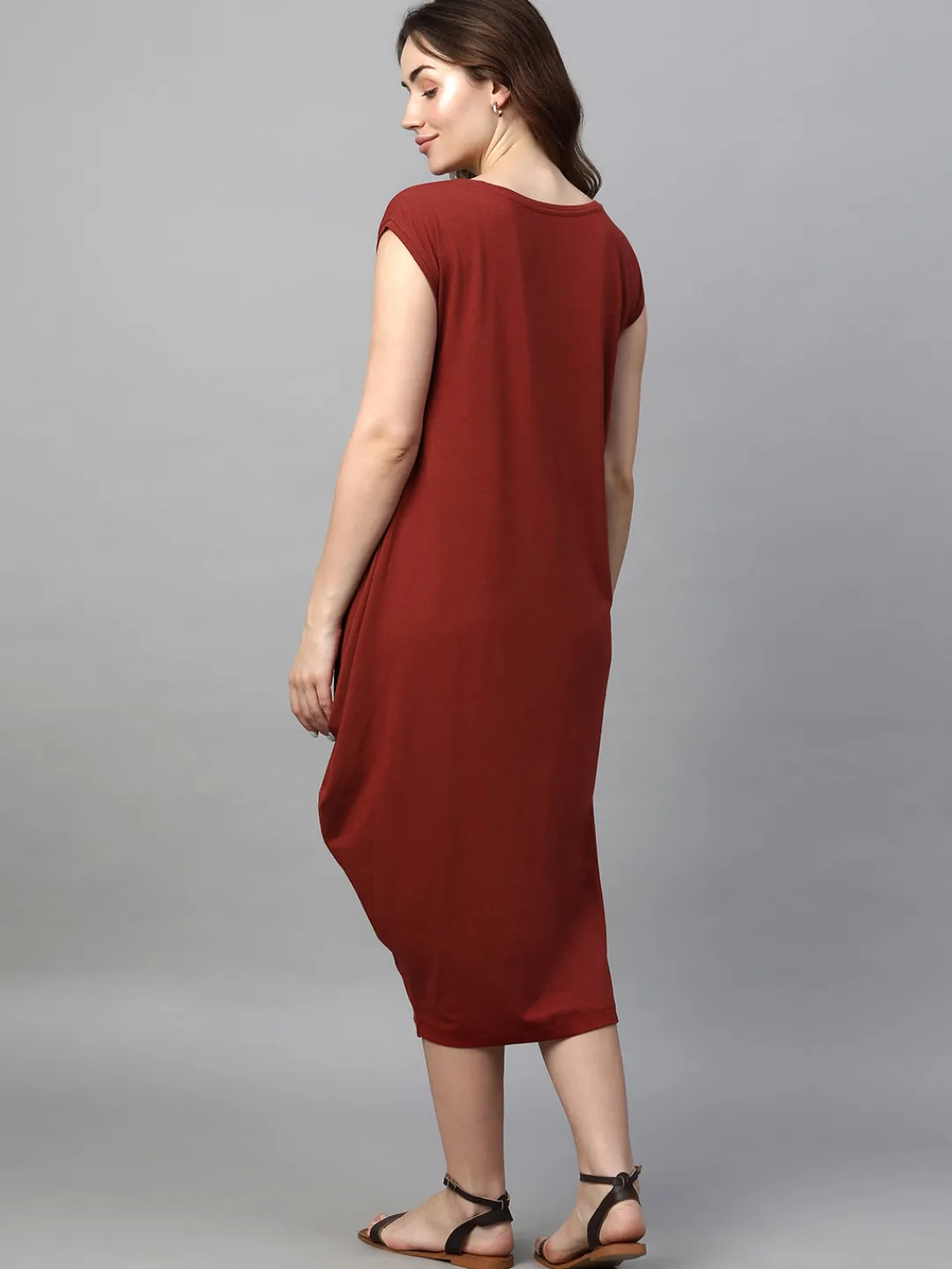 Women Cottonworld Dresses^Women's Cotton Bamboo Elastane Regular Fit Kdress