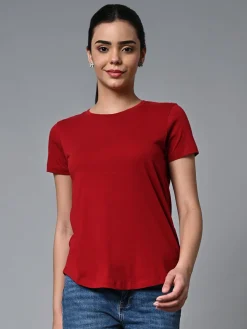 Women Cottonworld Round Neck | Regular Fit^Women's Cotton Regular Fit Tshirt