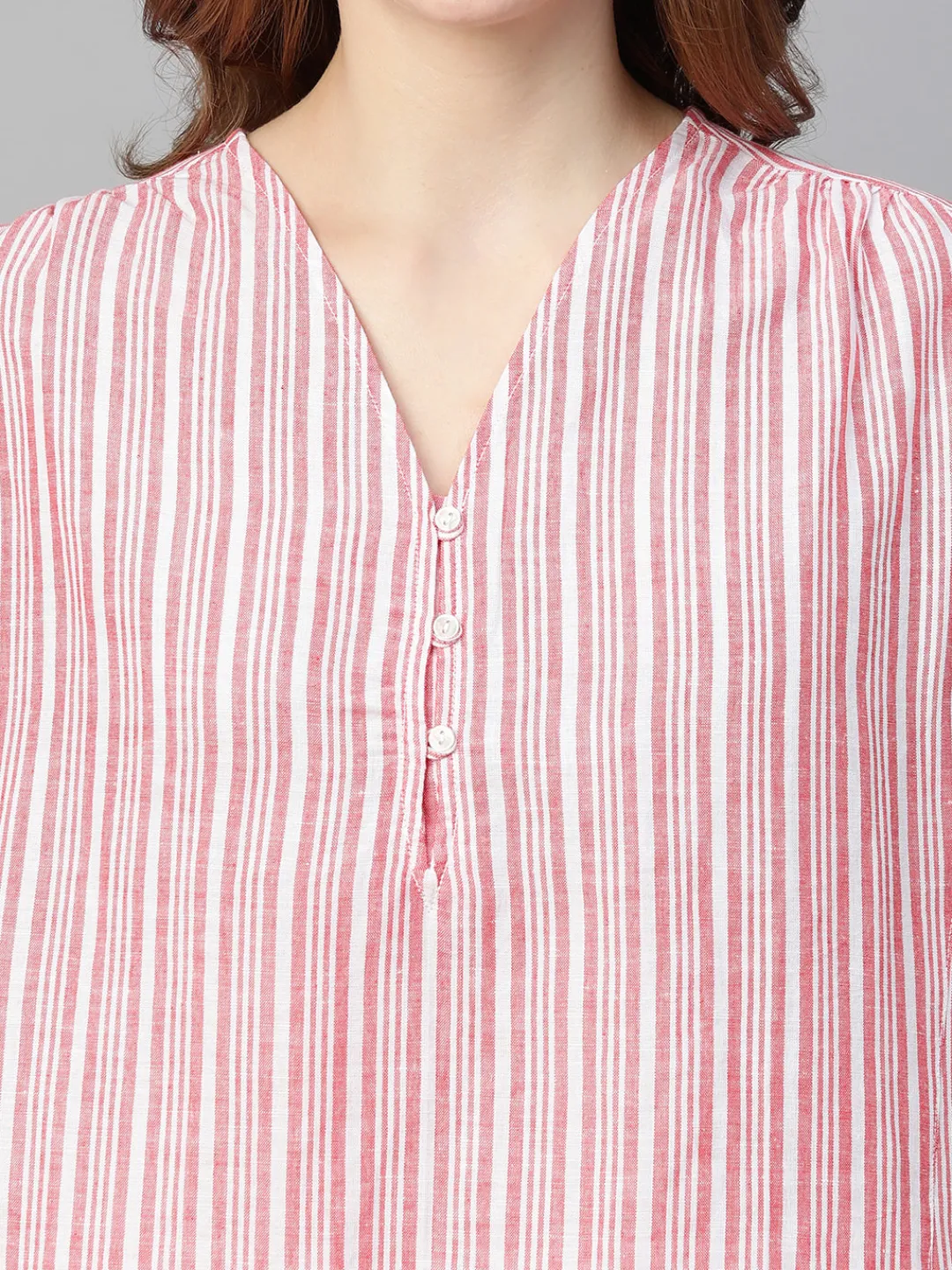 Women Cottonworld Tops & Shirts | Tops & Shirts^Women's Linen Regular Fit Blouse