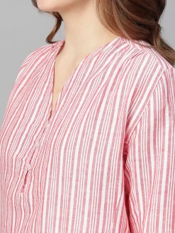 Women Cottonworld Tops & Shirts | Tops & Shirts^Women's Linen Regular Fit Blouse