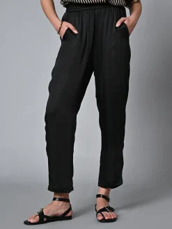 Women Cottonworld Trousers^Women's Regular Fit Modal Pant