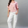 Women Cottonworld Tops & Shirts | Tops & Shirts^Women's 100% Linen Boxy Fit Blouse