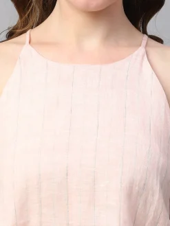Women Cottonworld Tops & Shirts | Tops & Shirts^Women's 100% Linen Regular Fit Blouse