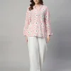 Women Cottonworld Tops & Shirts | Tops & Shirts^Women's Cotton Linen Boxy Fit Blouse