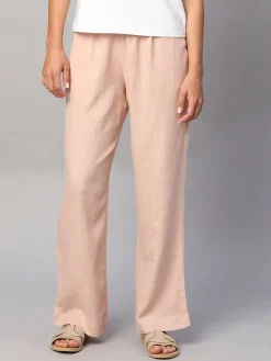Women Cottonworld Trousers | Pants^Women's Linen Viscose Regular Fit Pant