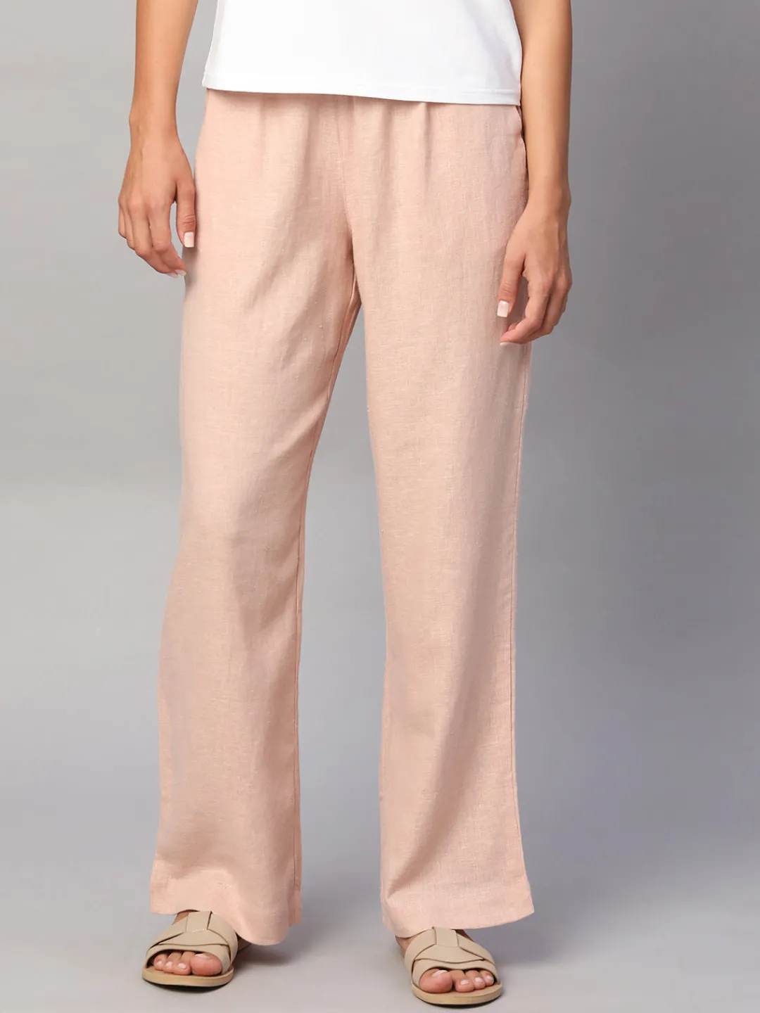 Women Cottonworld Trousers | Pants^Women's Linen Viscose Regular Fit Pant