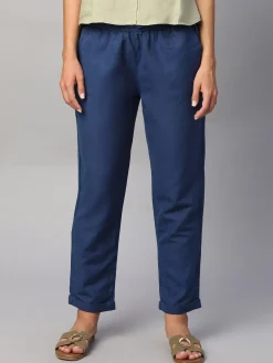 Women Cottonworld Pants | Pants^Women's Linen Cotton Regular Fit Pant