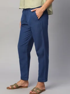 Women Cottonworld Pants | Pants^Women's Linen Cotton Regular Fit Pant