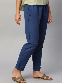 Women Cottonworld Pants | Pants^Women's Linen Cotton Regular Fit Pant