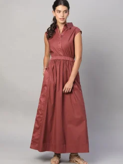 Women Cottonworld Dresses^Women's 100% Cotton Regular Fit Dress