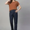 Women Cottonworld Round Neck | Regular Fit^Women's Cotton Bamboo Elastane Regular Fit Tshirt