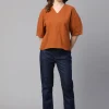 Women Cottonworld Tops & Shirts | Tops & Shirts^Women's Cotton Linen Regular Fit Blouse