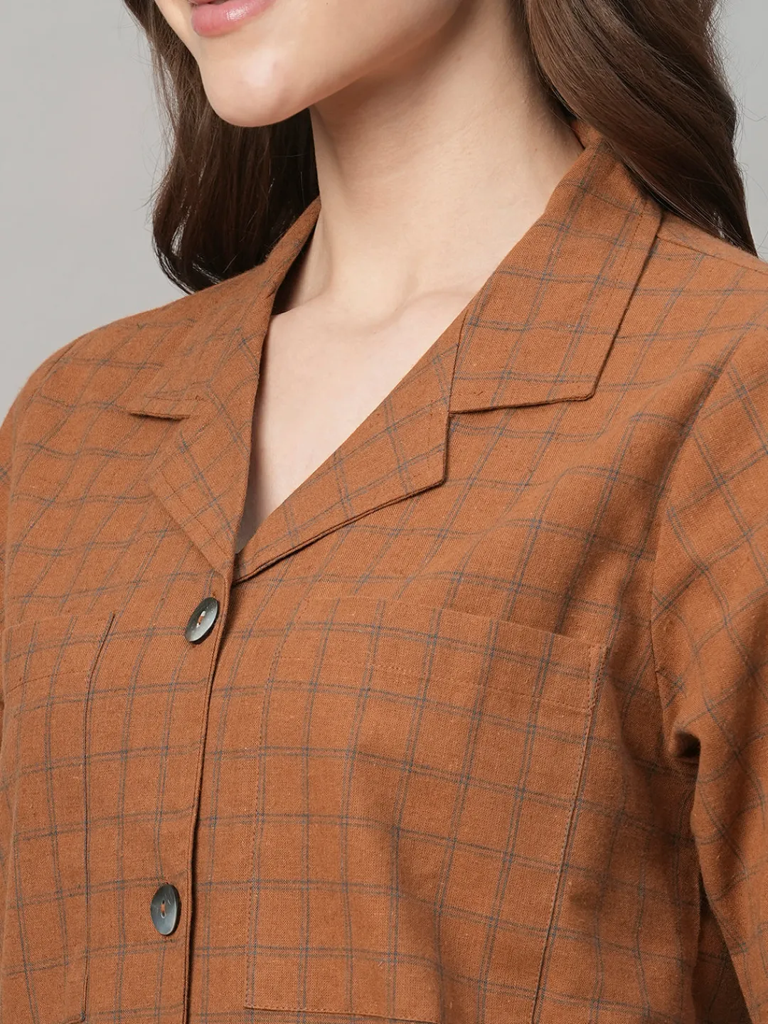 Women Cottonworld Dresses | Dresses^Women's Cotton Linen Regular Fit Dress
