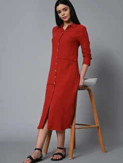 Women Cottonworld Dresses^Women's Cotton Regular Fit Dress