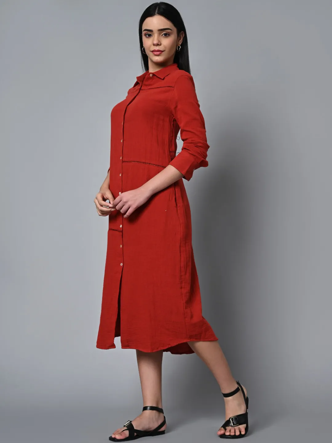 Women Cottonworld Dresses^Women's Cotton Regular Fit Dress