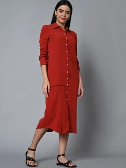 Women Cottonworld Dresses^Women's Cotton Regular Fit Dress