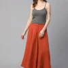 Women Cottonworld Culottes^Women's Linen Viscose Regular Fit Culotte