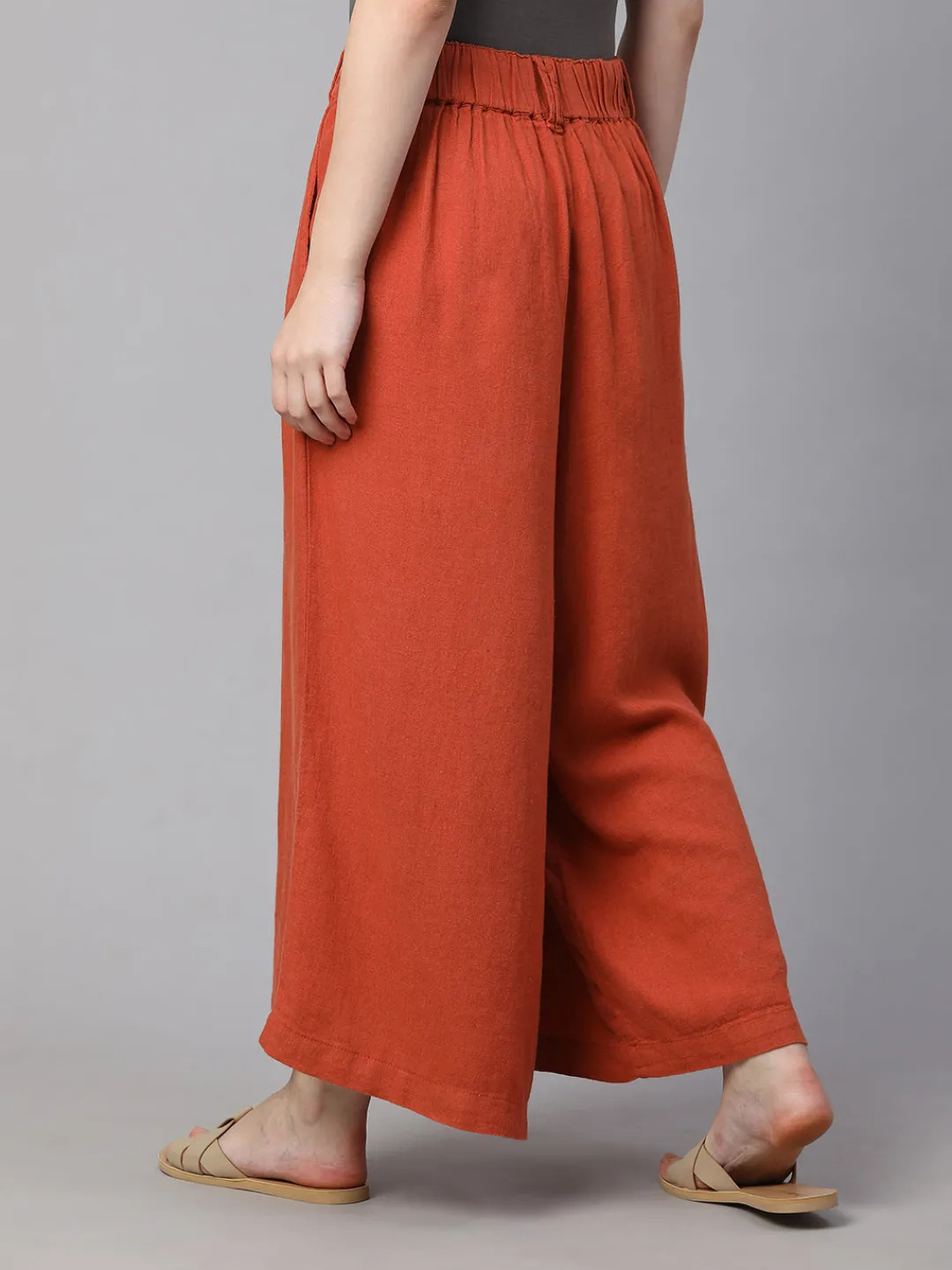Women Cottonworld Culottes^Women's Linen Viscose Regular Fit Culotte