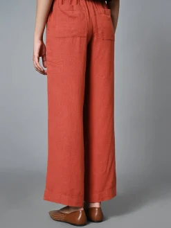 Women Cottonworld Trousers | Womens Co-Ord Sets^Women's Linen Viscose Regular Fit Pant