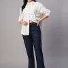 Women Cottonworld Tops & Shirts | Tops & Shirts^Women's al Cotton Linen Boxy Fit Blouse