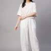 Women Cottonworld Tops & Shirts | Tops & Shirts^Women's al Cotton Linen Boxy Fit Blouse