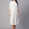 Women Cottonworld Dresses | Dresses^Women's al Cotton Linen Boxy Fit Dress