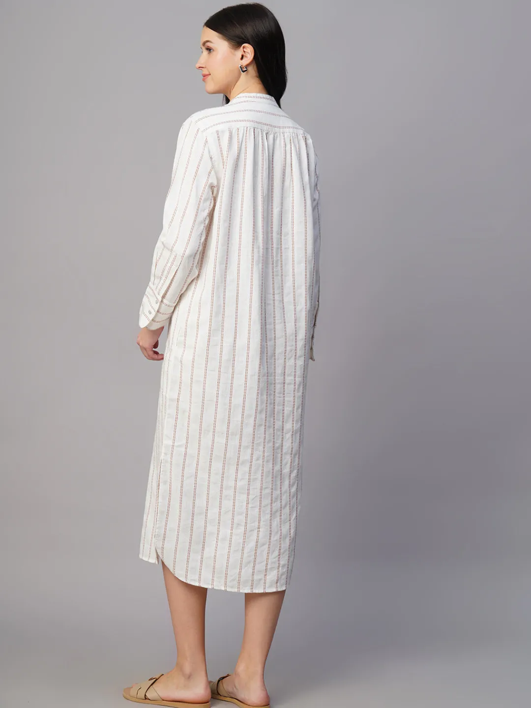 Women Cottonworld Dresses | Dresses^Women's al Cotton Linen Boxy Fit Dress