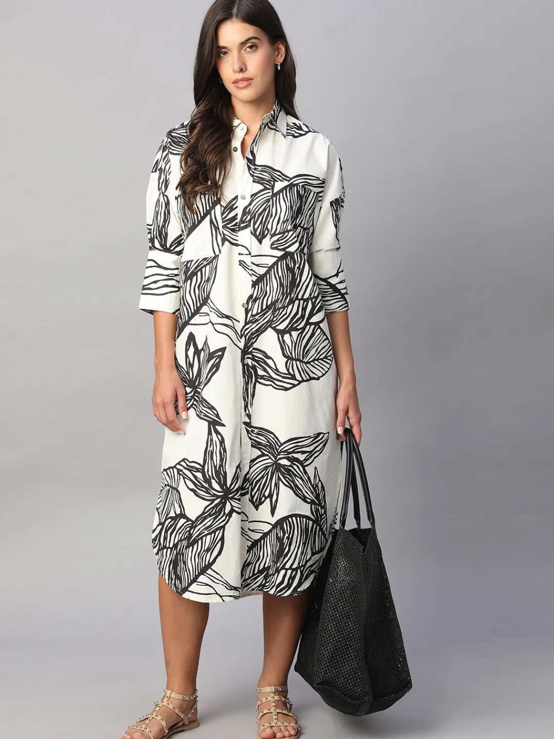 Women Cottonworld Dresses^Women's 100% Cotton Boxy Fit Dress