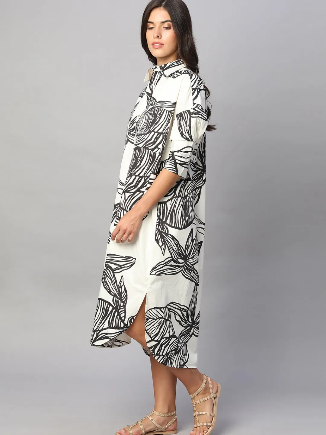 Women Cottonworld Dresses^Women's 100% Cotton Boxy Fit Dress
